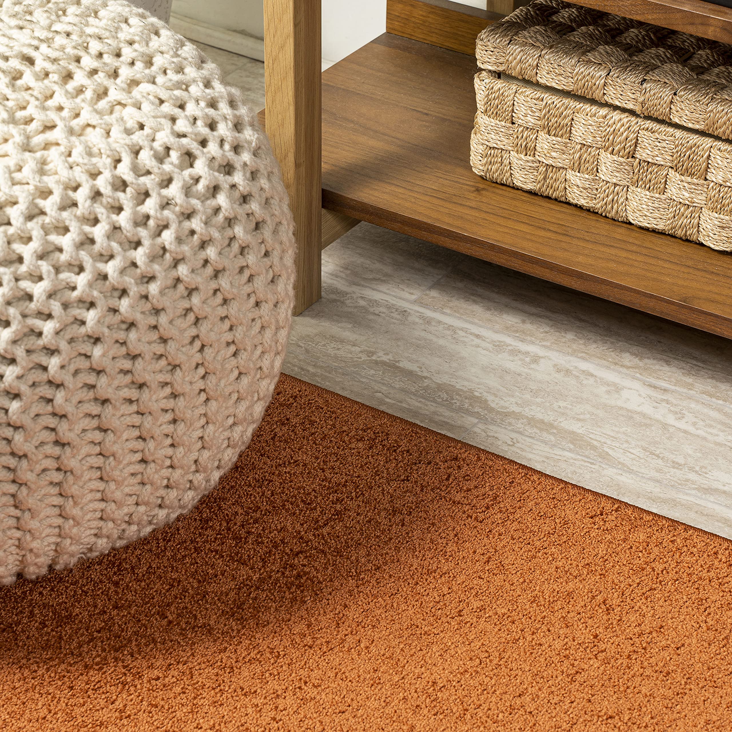 Jonathan Y Seu100M-3 Haze Solid Low-Pile Indoor Area Rug, Solid, Easy Cleaning, Bedroom, Dining Room, Kitchen, Living Room, Non